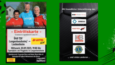 Benefizspiel der Lotto-Elf zugunsten Trauernde Eltern & Kinder Rhein-Main e.V.